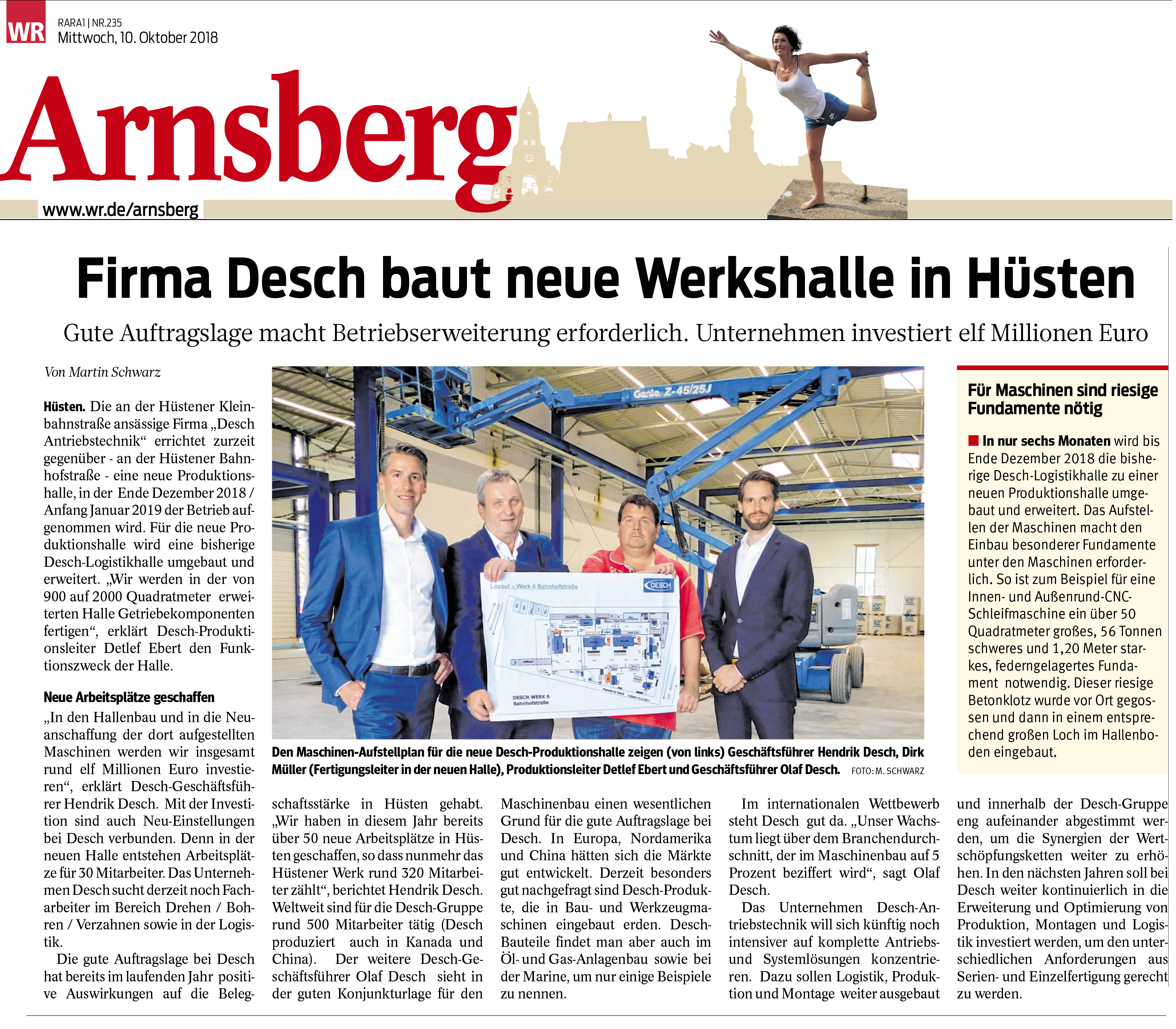 DESCH als Austeller auf der HILLHEAD 2018 im Steinbruch / UK